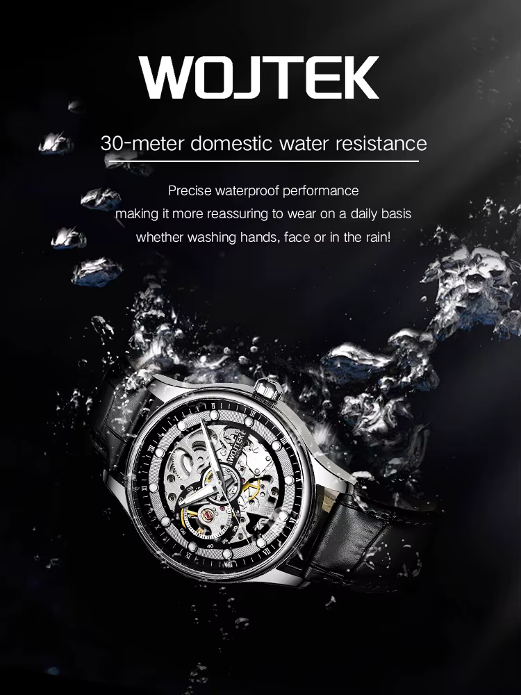 WOJTEK Mechanical Watch on wrist